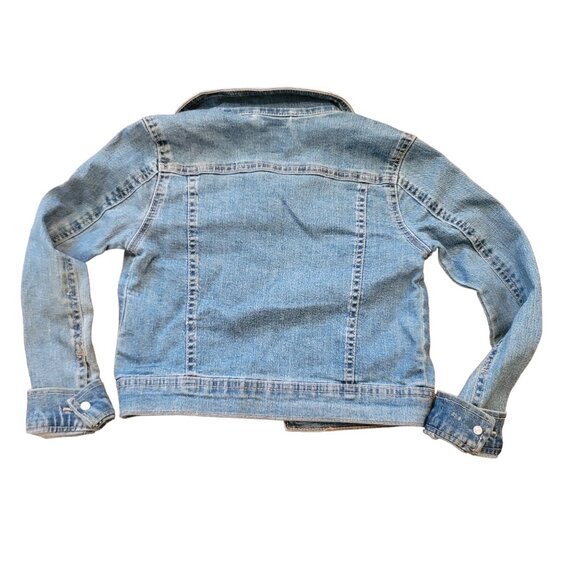 Kids Route 66 Denim Jacket Size Small Medium Wash Cotton Blend Jj3525 - Picture 3 of 6